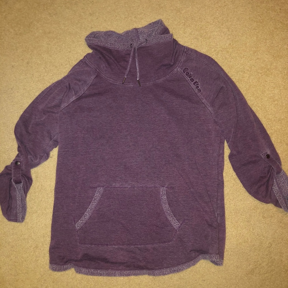 Women’s purple Calvin Klein high neck sweater